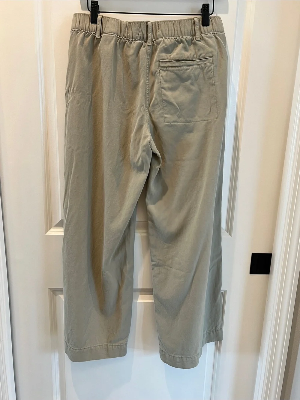 Banana Republic Womens Super-Soft Soma Mid-Rise Wide-Leg Pants in Mushroom Taupe